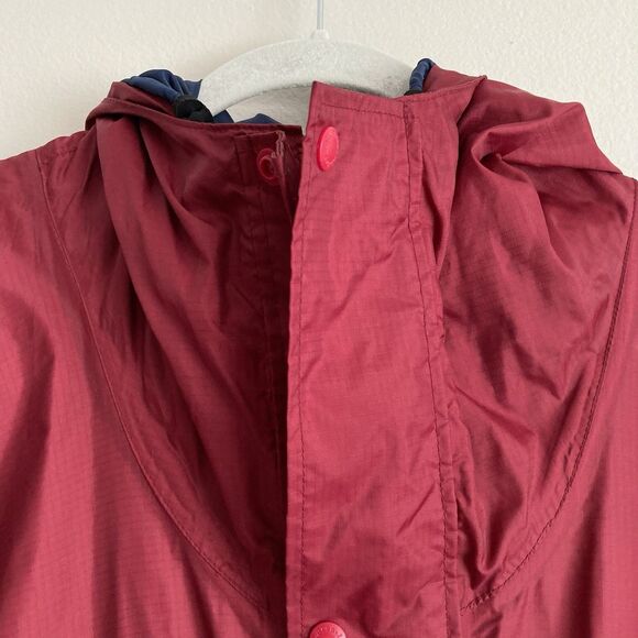 LL Bean Anorak Jacket Mens XL Full Zip Red Lightweight Rain Coat Windbreaker - Picture 2 of 12
